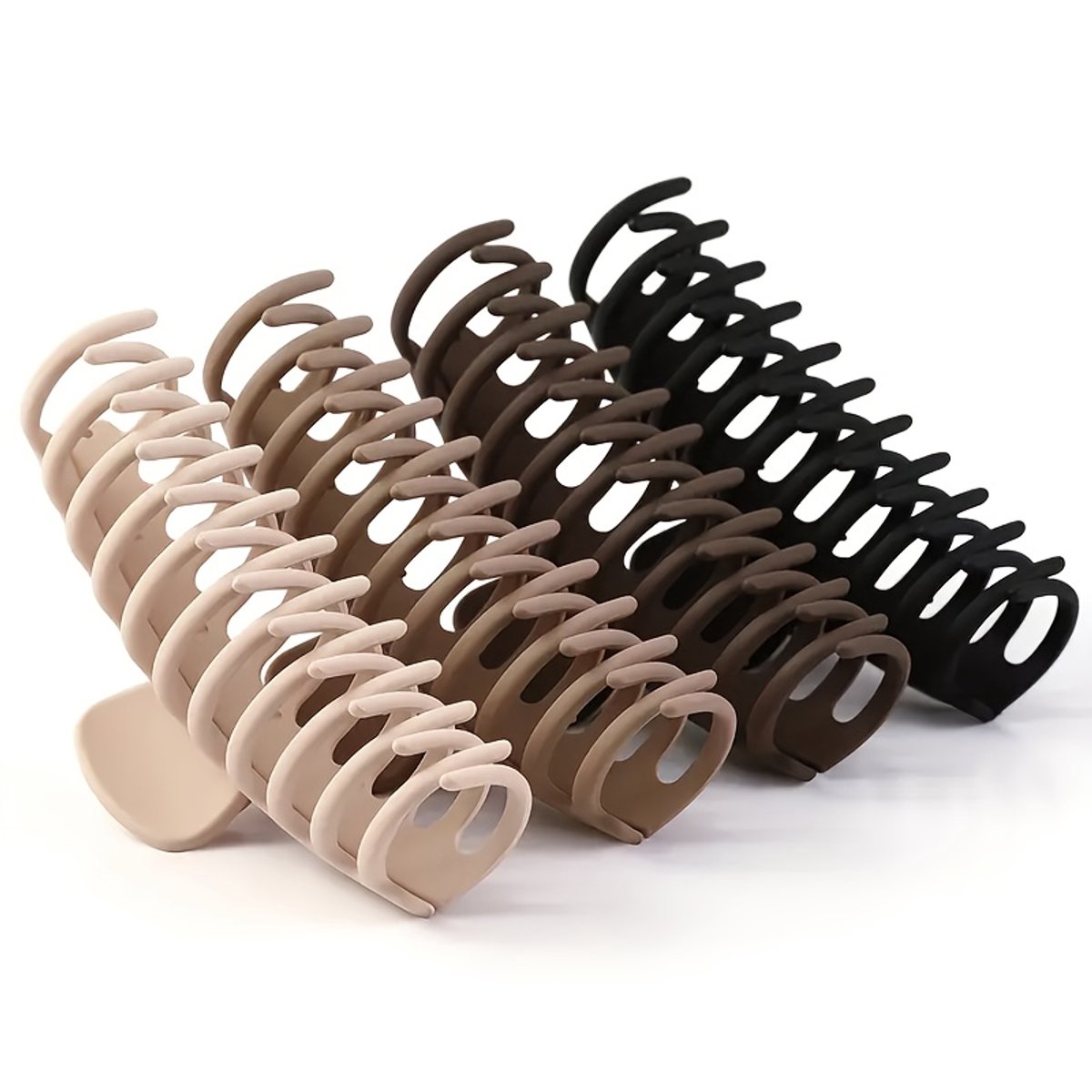 Livé® Klauwhaarklemmen – 4 stuks Extra Groot – Antislip Haarclips
