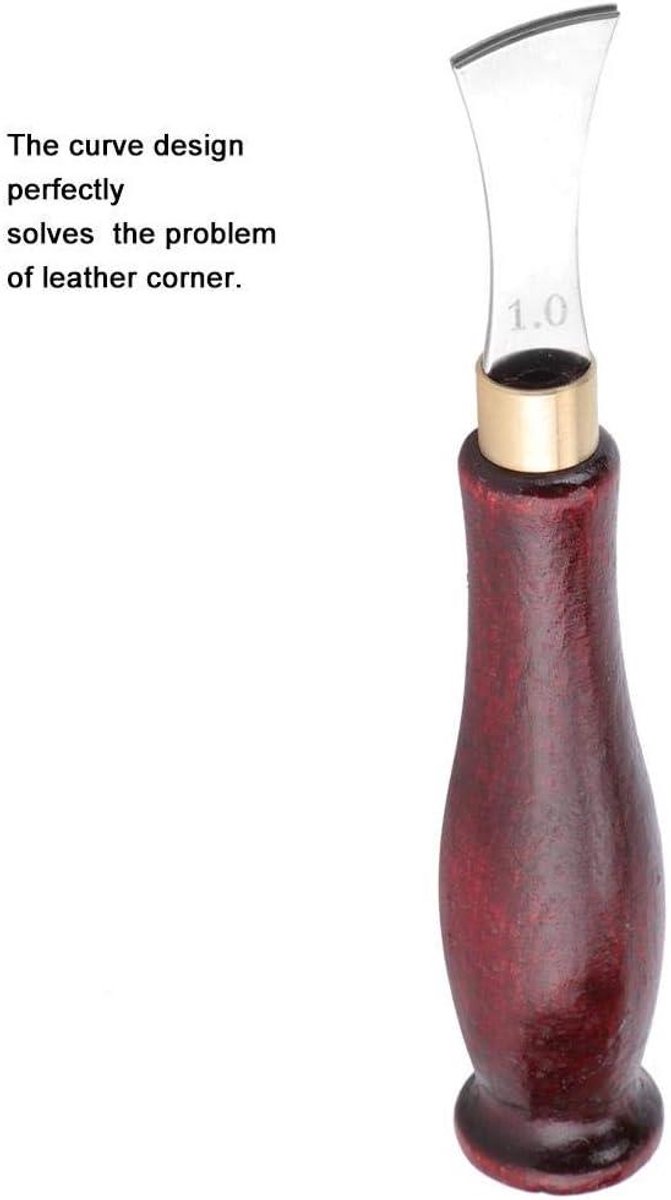 Edge creaser voor leerbewerking en crimpwerk, zachte kantvormer van leer - 2mm breedte