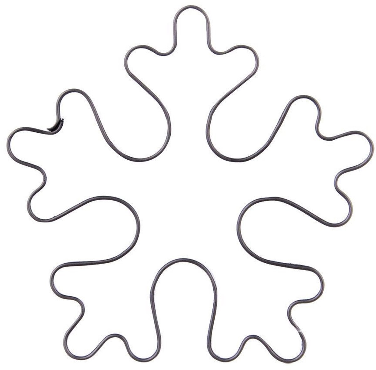Orion - Stalen Cijfersnijder - Sneeuwvlok Vorm - 6 cm - Roestvrijstaal