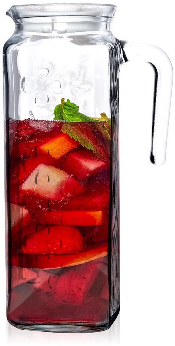 Orion - Glazen Karaf met Deksel - 1,2L - Transparant — cadeau in Koken & Dineren - foto 6