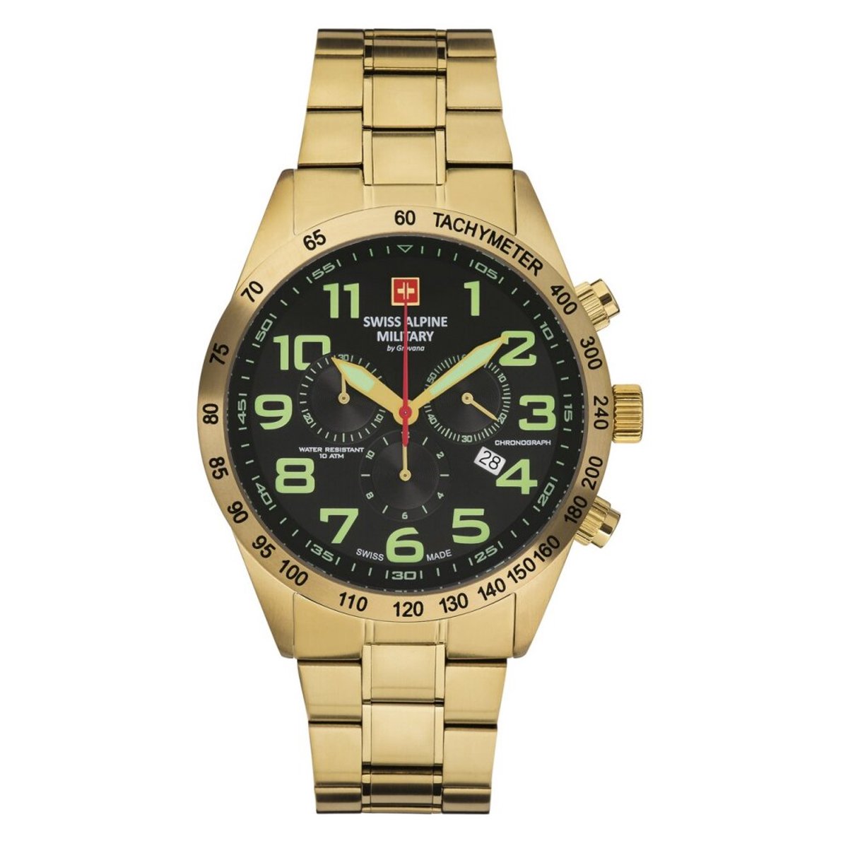 Swiss Alpine Military Combat Light Chrono SAM7047.9114 mannen horloge