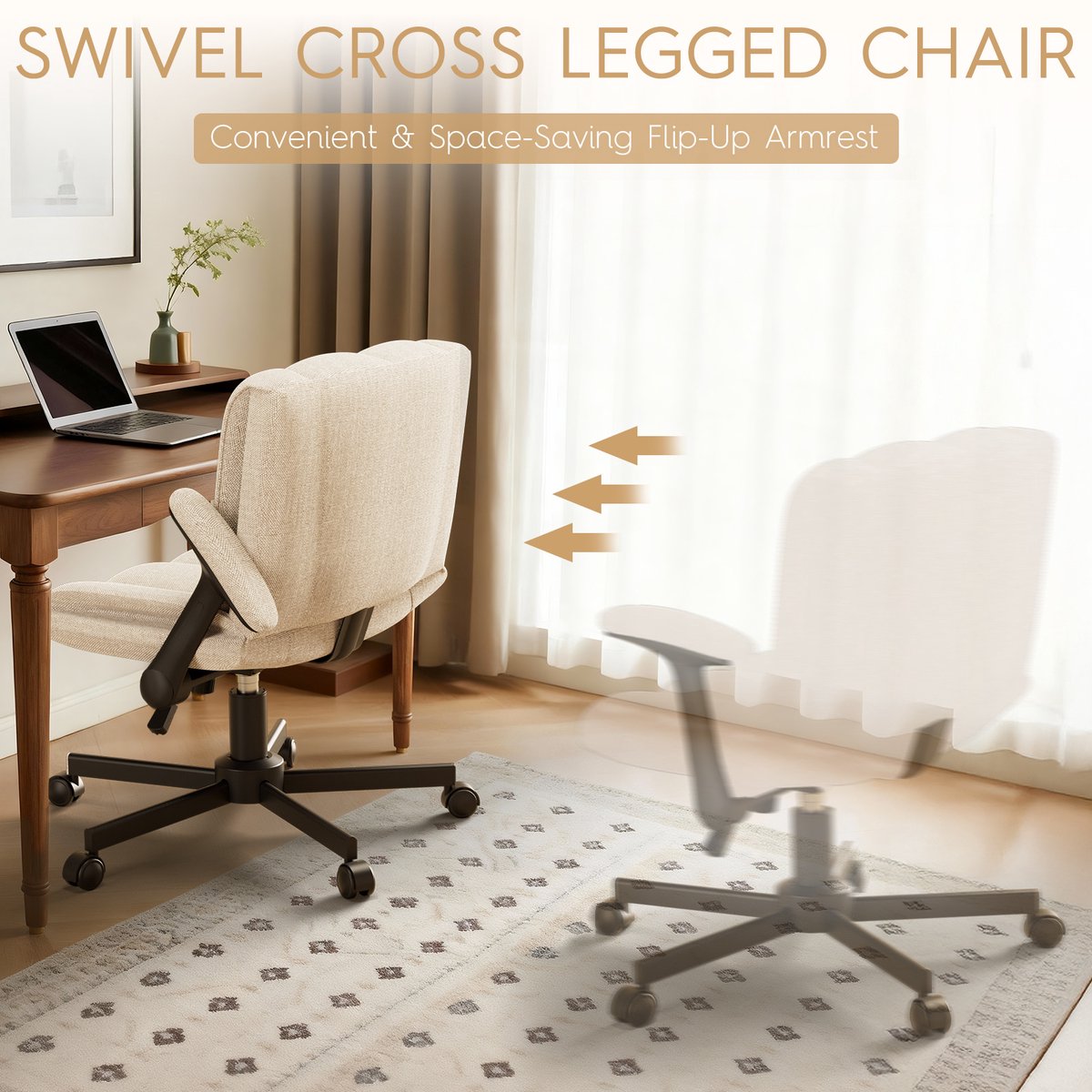 Soontrans Bureaustoel Hoogwaardige Stof In Hoogte - afbeelding 2