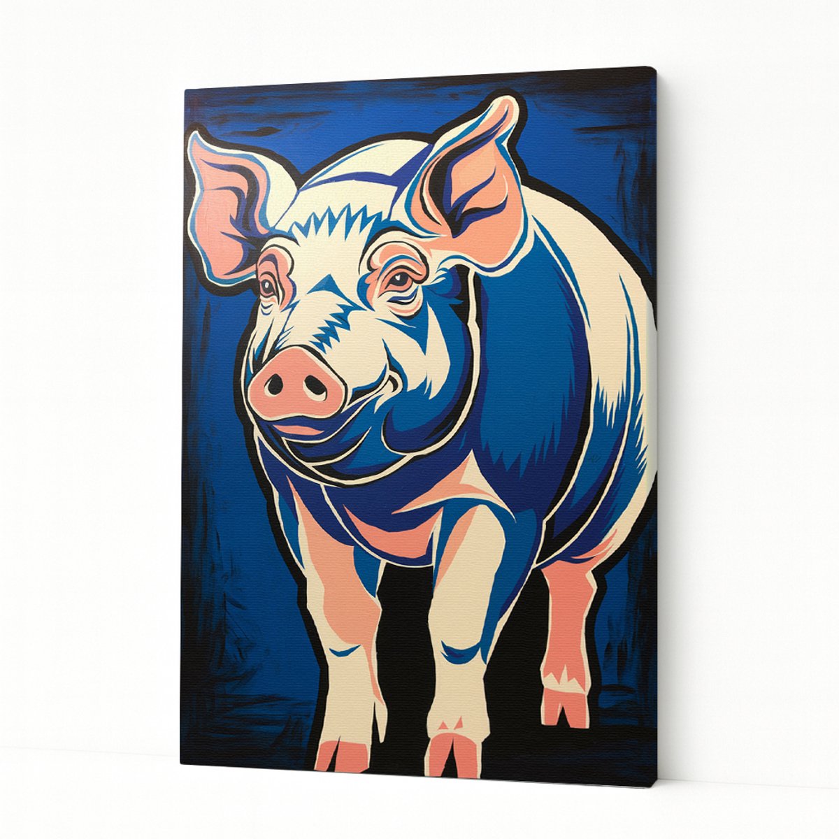 Varken pop art – wandkunst – interieur – Canvas schilderij – 40x60 cm