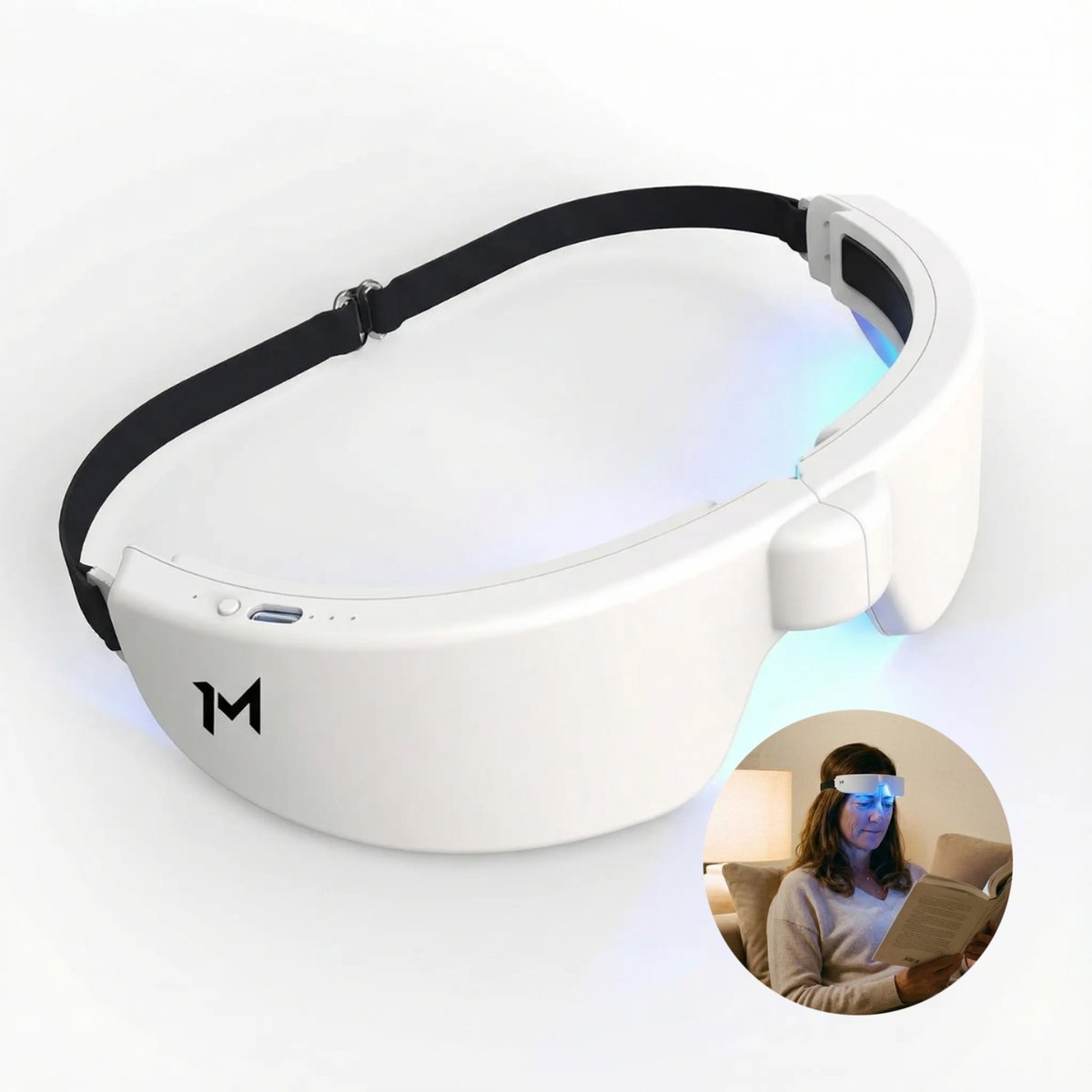 Mvolo Lichttherapie Bril – Daglichtbril met Blauw Licht - Lichttherapie - Daglicht - Zonlicht