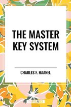 Boek kaft met de titel "The Master Key System" door Charles F. Haanel. Achtergrond met kleurrijke bloemen.
