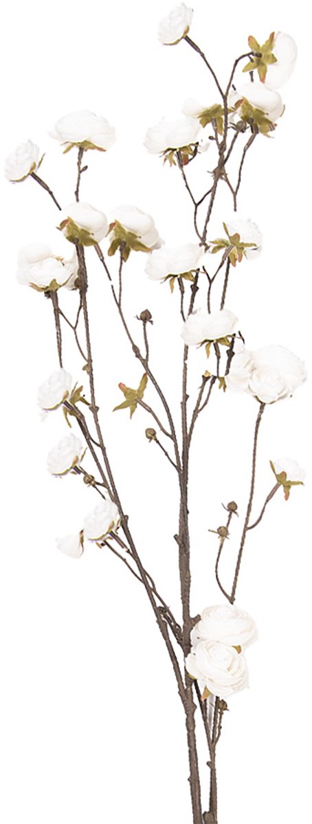 Clayre & Eef Kunstbloem 115 cm Wit Kunststof