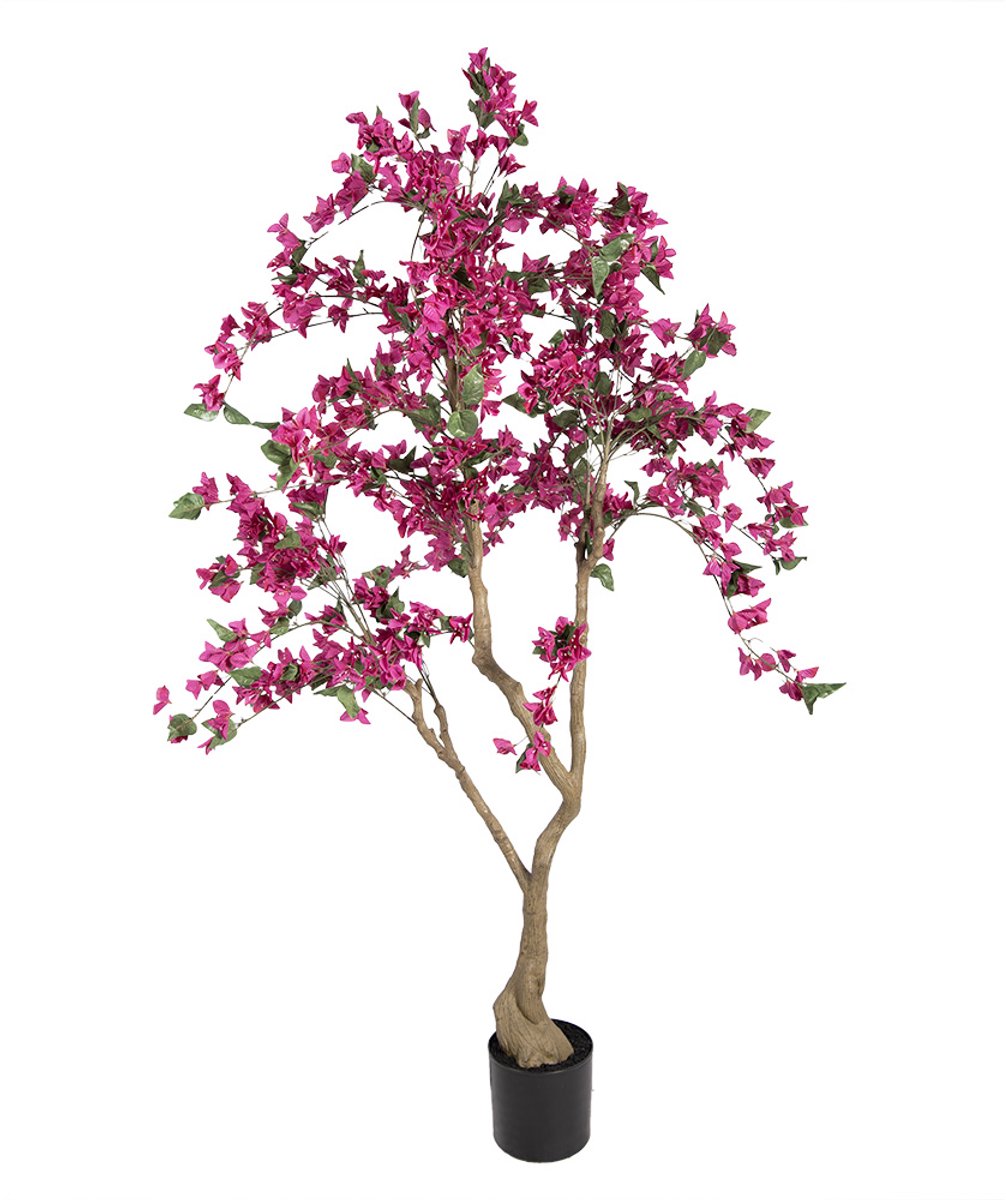 Clayre & Eef Kunstboom Bougainvillea 80x80x180 cm Roze Kunststof