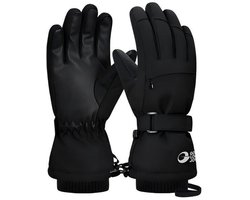 Unisex Ski Gloves - Warm Winter Gloves - Touchscreen Compatible - Warm and Waterproof - Anti-Slip - Suitable for skiing, snowboarding, ice skating, hiking, cycling, and other sports - Size M