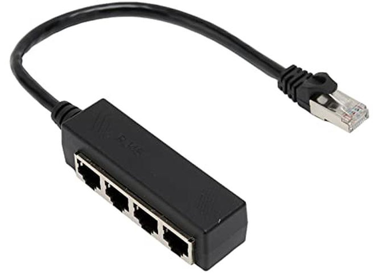 RJ45 Ethernet Splitter Kabel 1 Mannelijk naar 4 Vrouwelijk voor Cat5 Cat5e Cat6 Cat7