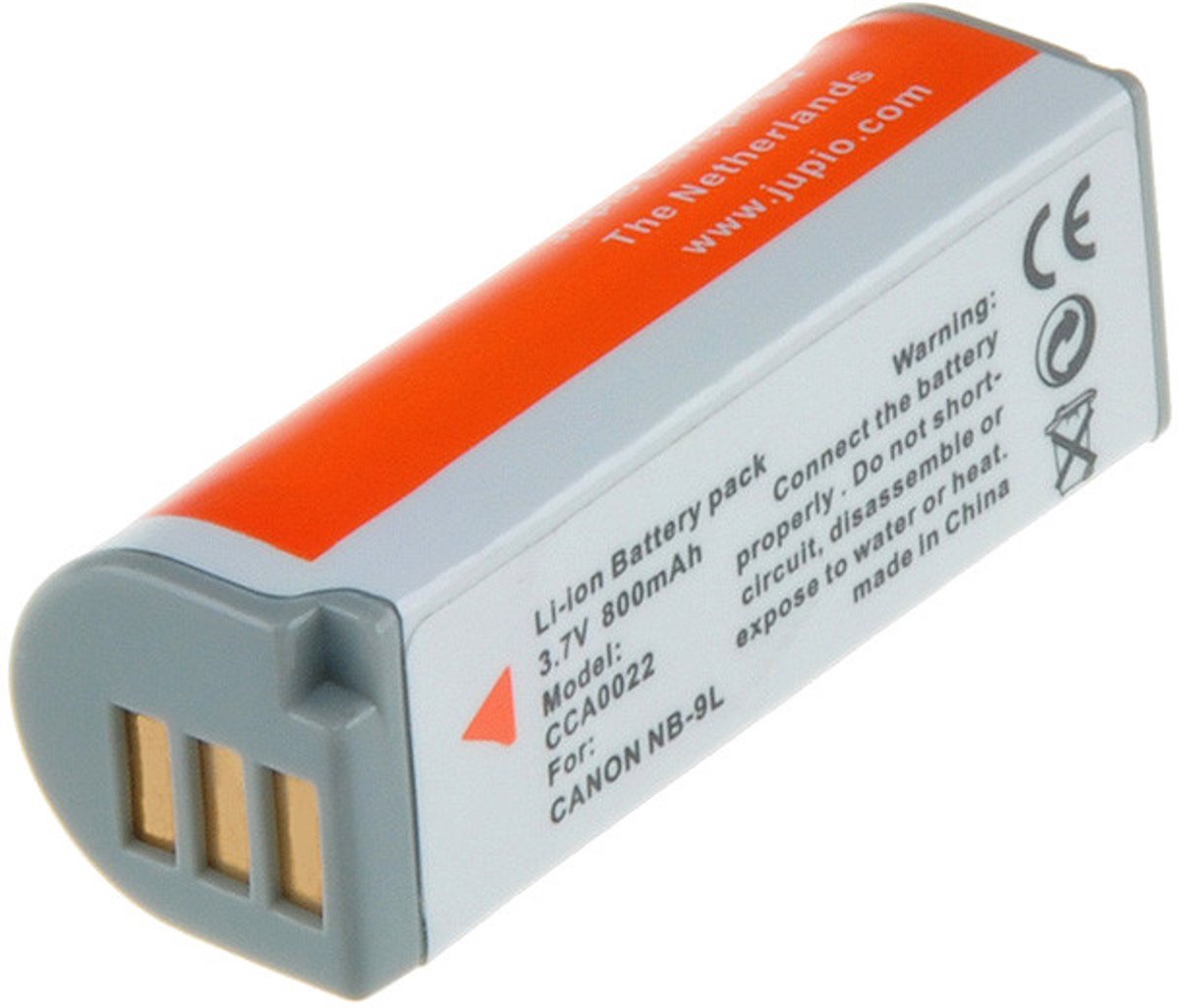 Jupio NB-9L 800 mAh | Batterijen voor camera's | Kabels, Adapters&Laders - Batterijen&Accu's | CCA0022
