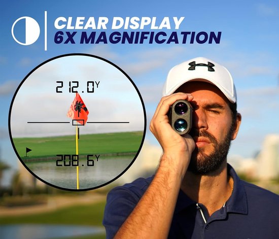 Laser Afstandsmeter 1000M voor Golf & Jacht – Afstandmeter met Hellingcompensatie & Trilling – Oplaadbare Laser Rangefinder – Yard / Meter / Feet – Compact Camouflage Design – Geschikt voor Golf, Jacht & Outdoor — afbeelding 5
