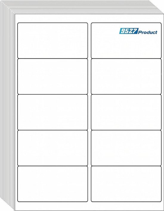 Stickerlabels 2x4 inch voor Laser en Inkjet Printers - 1000 Etiketten ...
