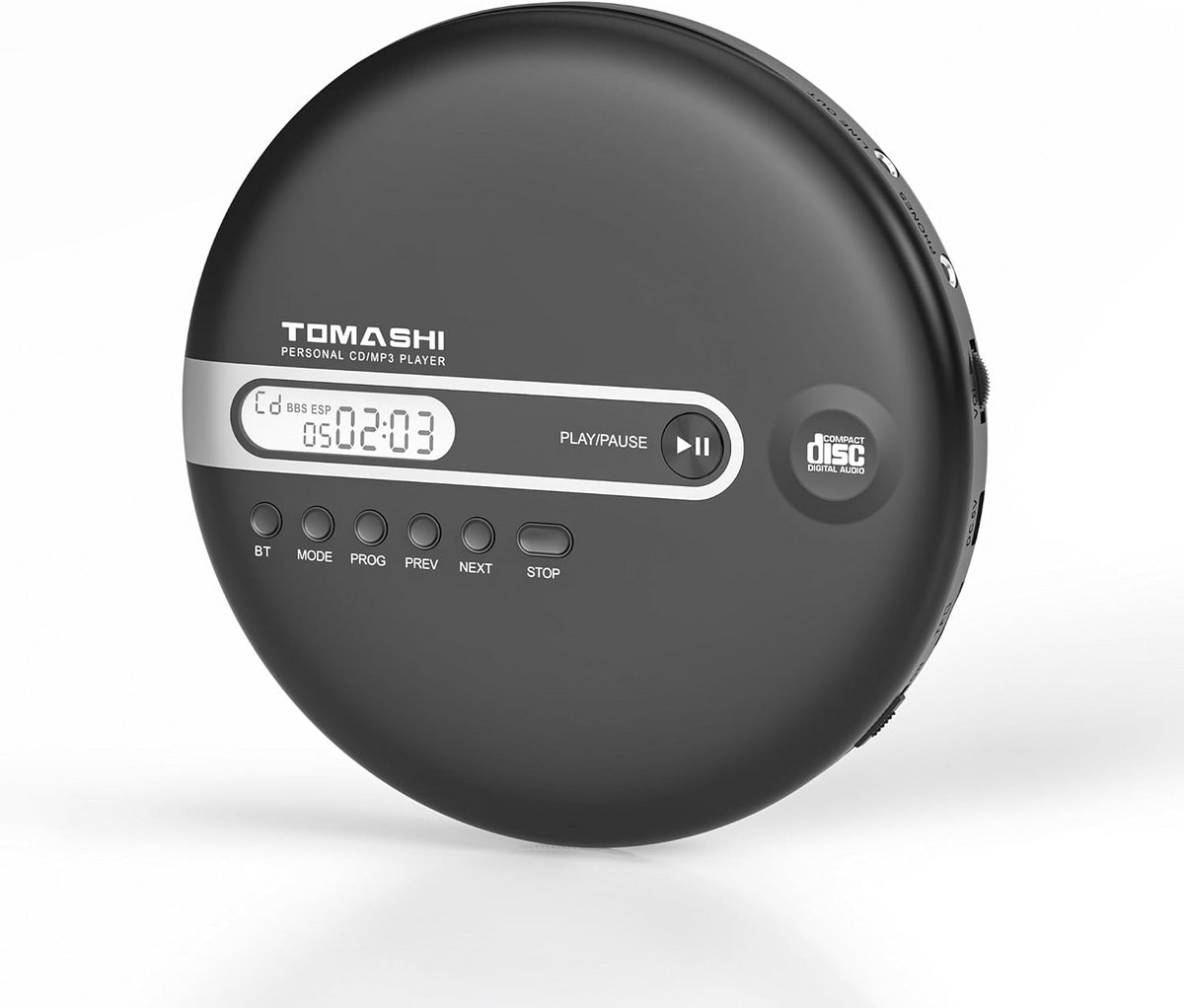 Draagbare CD-speler met AM/FM-radio en stereo-geluid
