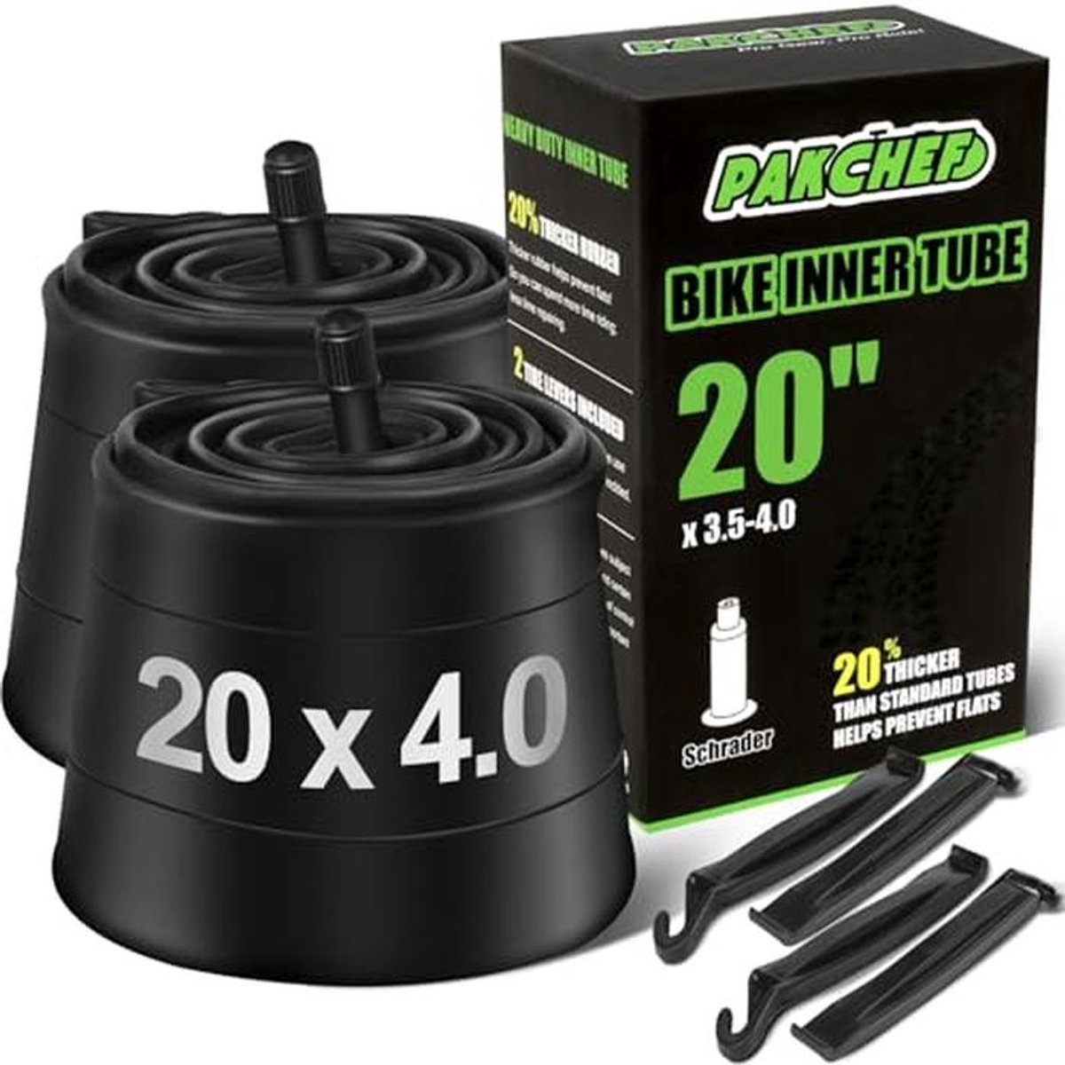 Dikke Fiets Binnenband 20x4.0 - Heavy Duty Tube voor E-bike en Fatbike