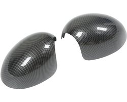 KARZO - Carbon Fiber Achteruitkijkspiegel Cover Trim Vervanging voor R55 R56 R57 R58 R59 R60 R61 2007-2016 - Linker en Rechter Zwart - Gz.Fk057Twl/R auto Spiegel