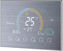 Slimme WiFi Thermostaat voor CV-ketel en Vloerverwarming – App Bediening, Spraakbesturing & Weergave Buitenlucht