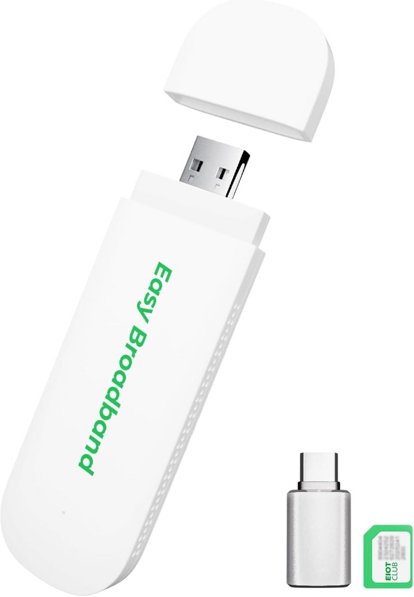 4G LTE USB Dongle met WiFi 6 en SIM Kaart voor Laptop en Tablet