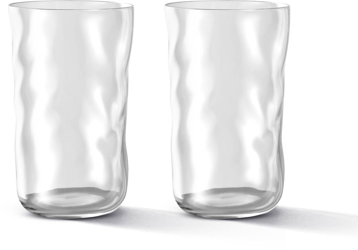 Paveau Swirl Wave - Longdrinkglazen (460 ml) - Set van 2 - Mondgeblazen Borosilicaatglas