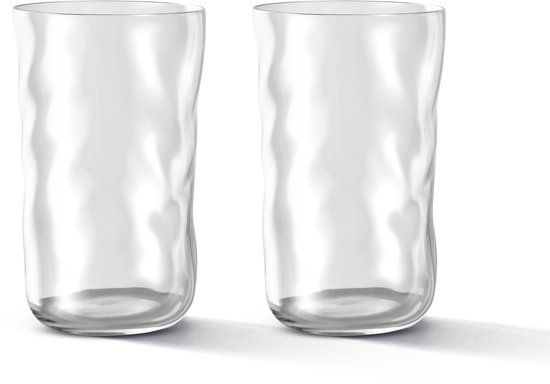 Paveau Swirl Wave - Longdrinkglazen (460 ml) - Set van 2 - Mondgeblazen Borosilicaatglas