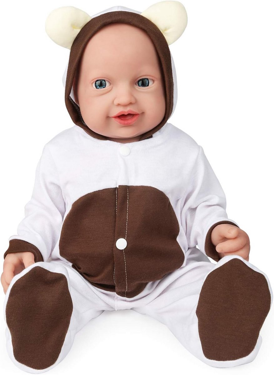 Realistische Volledig Siliconen Baby Pop 23 Inch - Levensecht Speelgoedcadeau