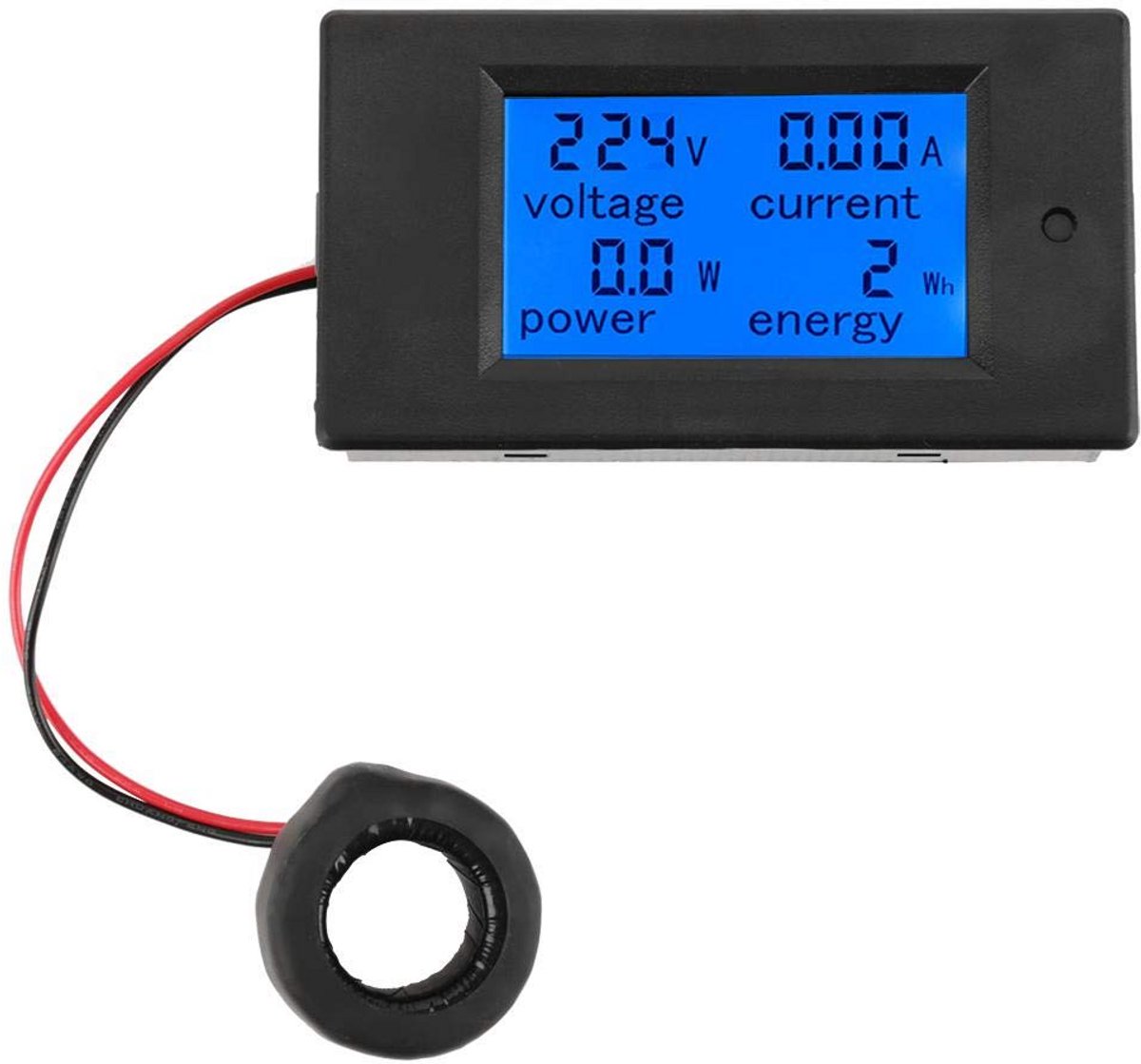 Digitale Spannings- en Energiemeter met 100A Stroomtang voor AC Voltage en Vermogen