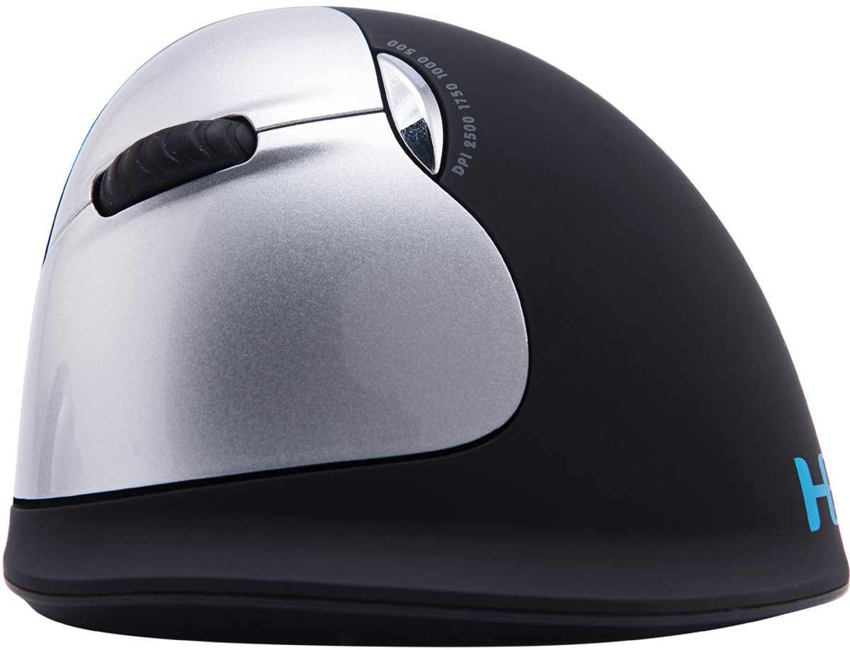 R-Go Tools R-Go HE Mouse, Ergonomische muis, Large (Handlengte boven de 185mm), Linkshandig, draadloos