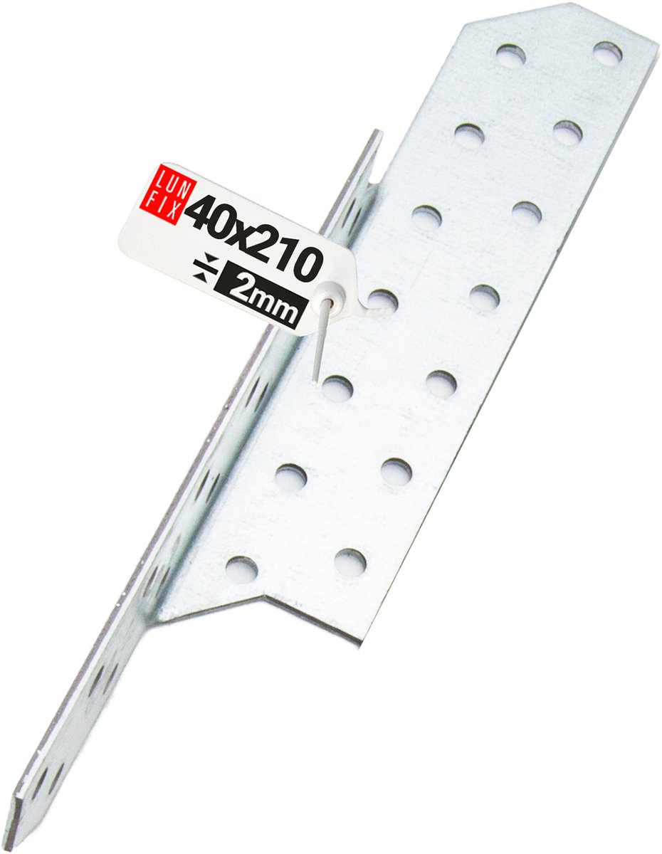 LUN FIX - Hoekverbinder - Verzinkt - 40x210mm - Sparrenpfettenanker