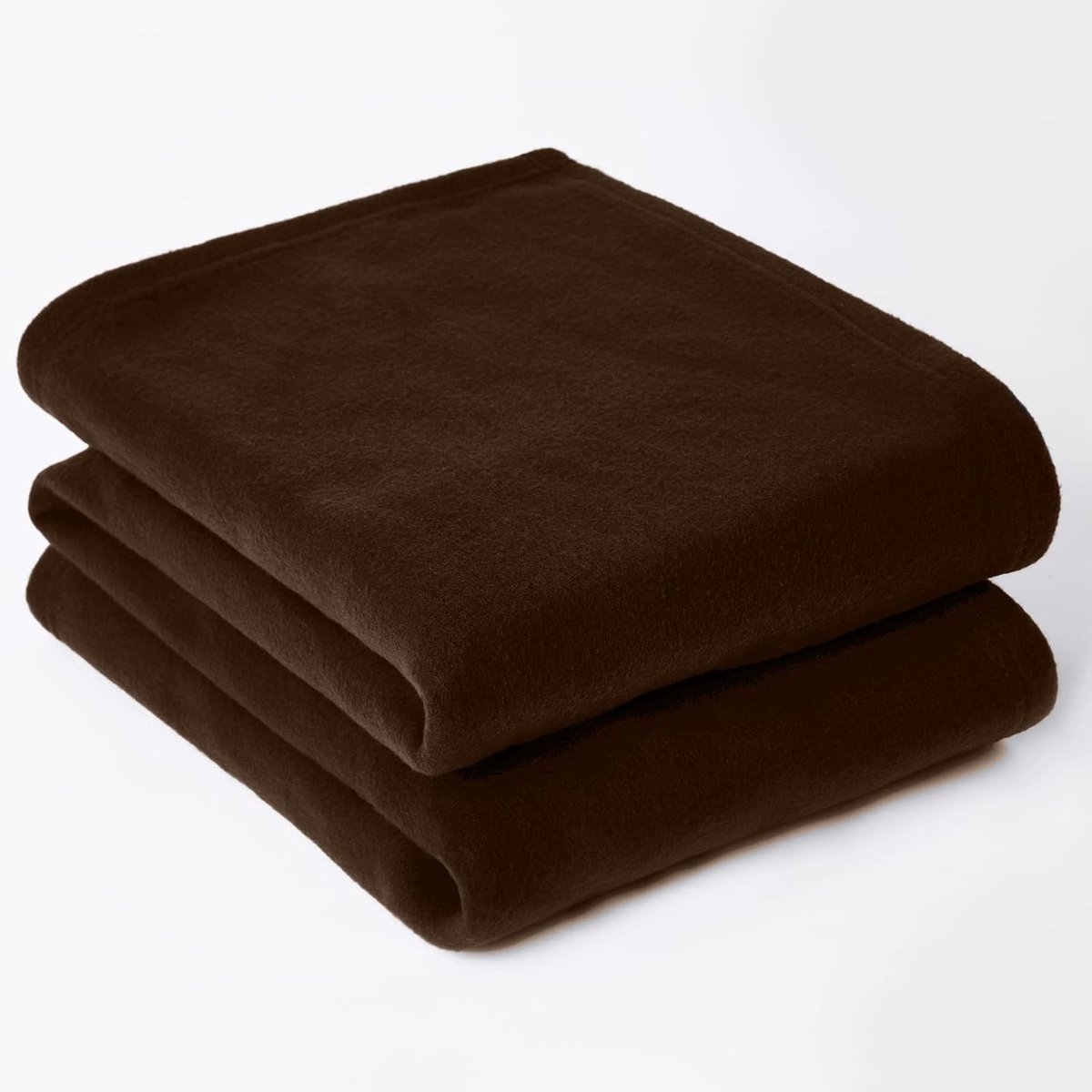 Stunq® Ultrazachte Fleece Deken, Luxe Woonkamer Plaid, Schokoladenbruin, 120 x 150 cm