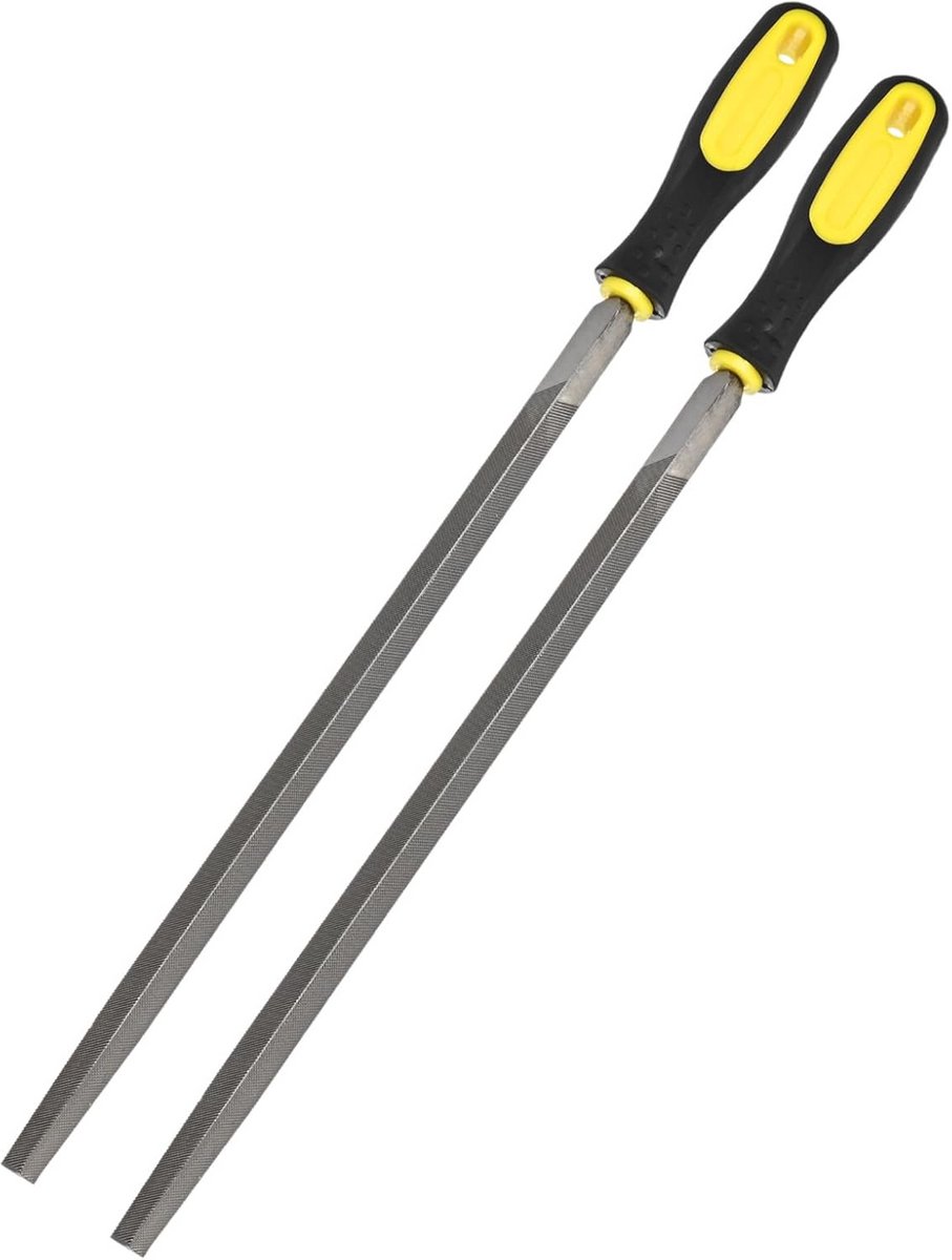 Set van 2 Driehoekige Metaalvijlen 30,5 cm - Koolstofstaal voor Hout, Metaal, Glas en Tegels