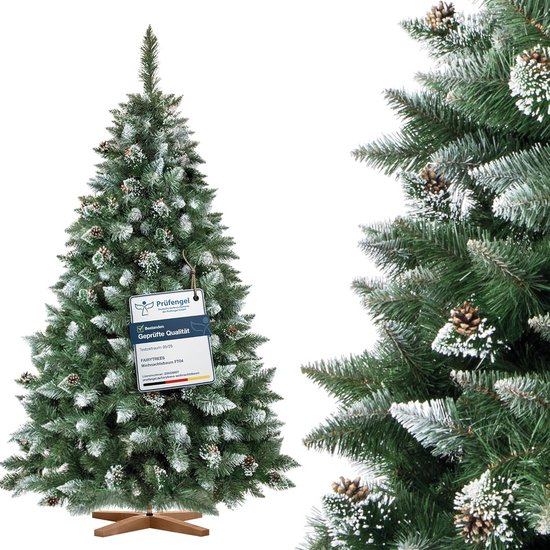GOPLUS 135/200/225 cm kunstkerstboom met verlichting, LED kunstdennenbaum, slanke kerstboom met PVC-bladeren, groene kerstboom (met warmwitte verlichting, 200 cm