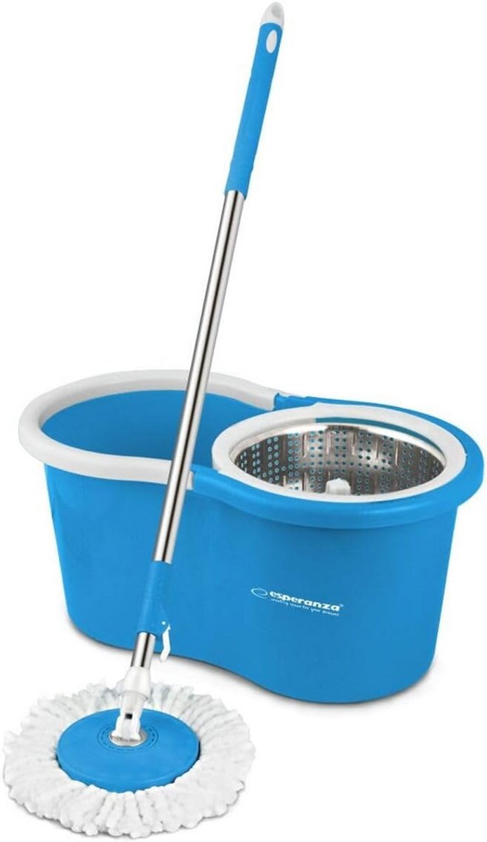 Dweil en Emmer Set met Microvezel Dweilmop 360 Graden Draaibaar