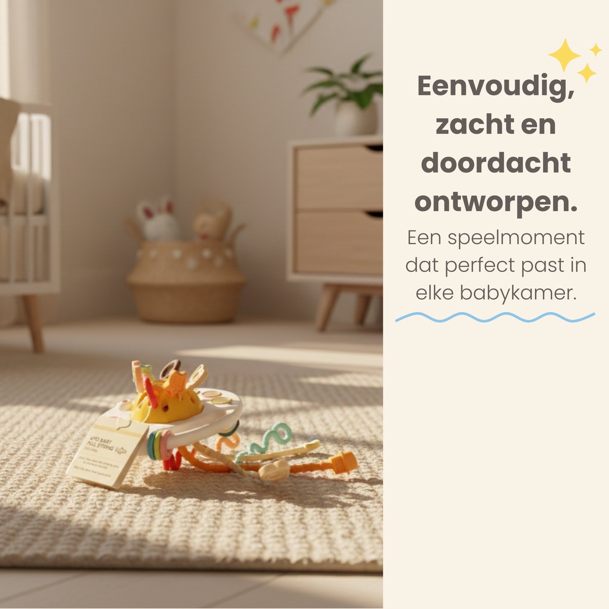 Bitey - Baby Speelgoed - Montessori - Ontwikkeling - Fijne Motoriek - Hoogwaardige Kwaliteit - Baby's - Speelgoed - UFO Speelgoed - Kraamcadeau - 3 tot 24 Maanden – foto 2