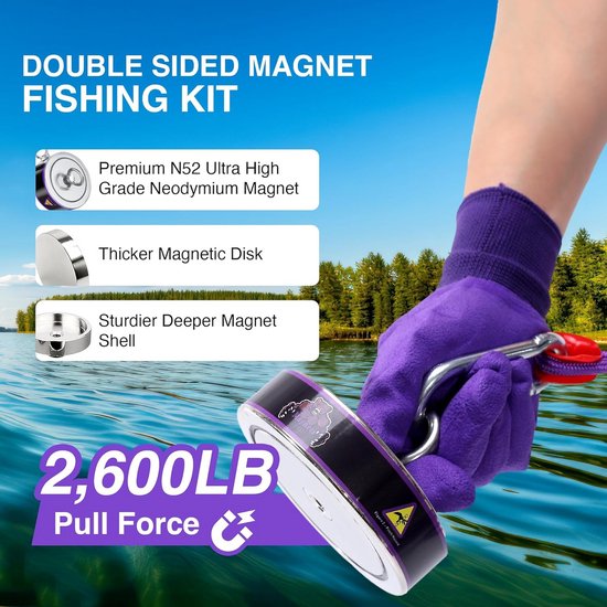 XPTools Vismagneet 170 kg - Tuinmachineconcurrent