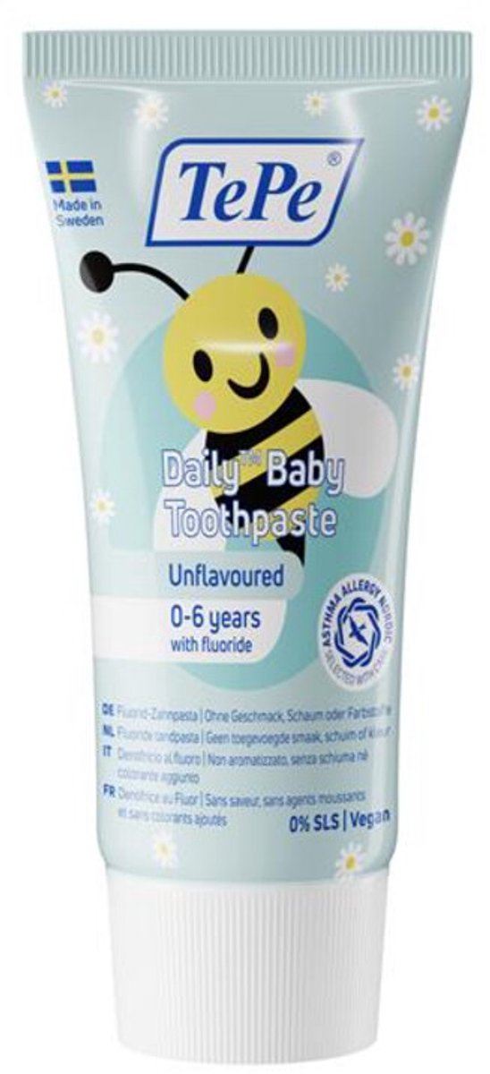 TePe Tandpasta Daily Baby - 6 x 50 ml - Voordeelverpakking