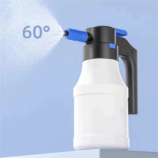 Elektrische autoschuimspuit - Sprayflacon - Foam gun - 1,5 liter spuit - Autowasspuit - Kunststof - Foam cleaning tools Wit van Merkloos	 — afbeelding 4