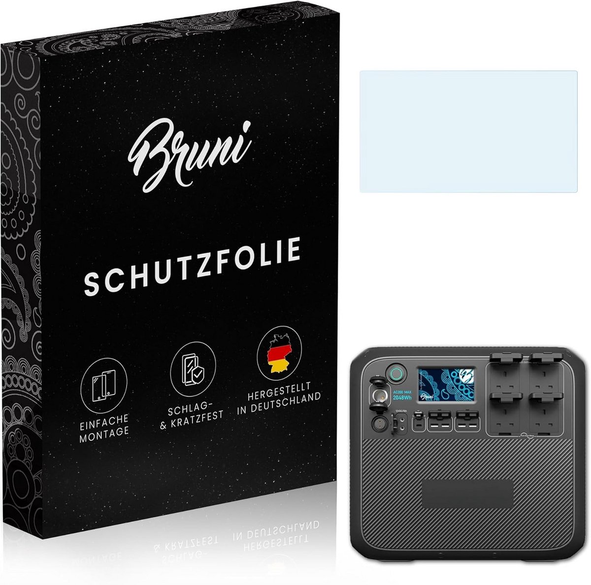 Set van 2 Transparante Screenprotector voor Bluetti AC200MAX