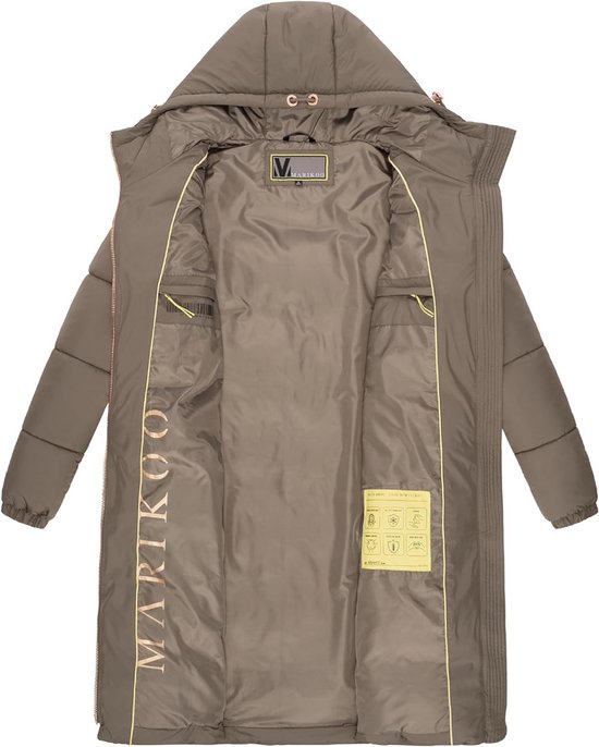 Ragwear Wuggys Corduroy winterjas voor dames, van corduroy met behaaglijke binnenvoering en capuchon, XS-XXL, zwart, XL