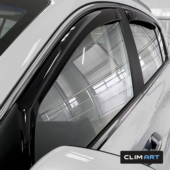 Regenschermen voor deuren (4-delige set) voor Kia Sportage 2016-2022 - In-Channel Winddeflectors Zwart van Merkloos — afbeelding 3