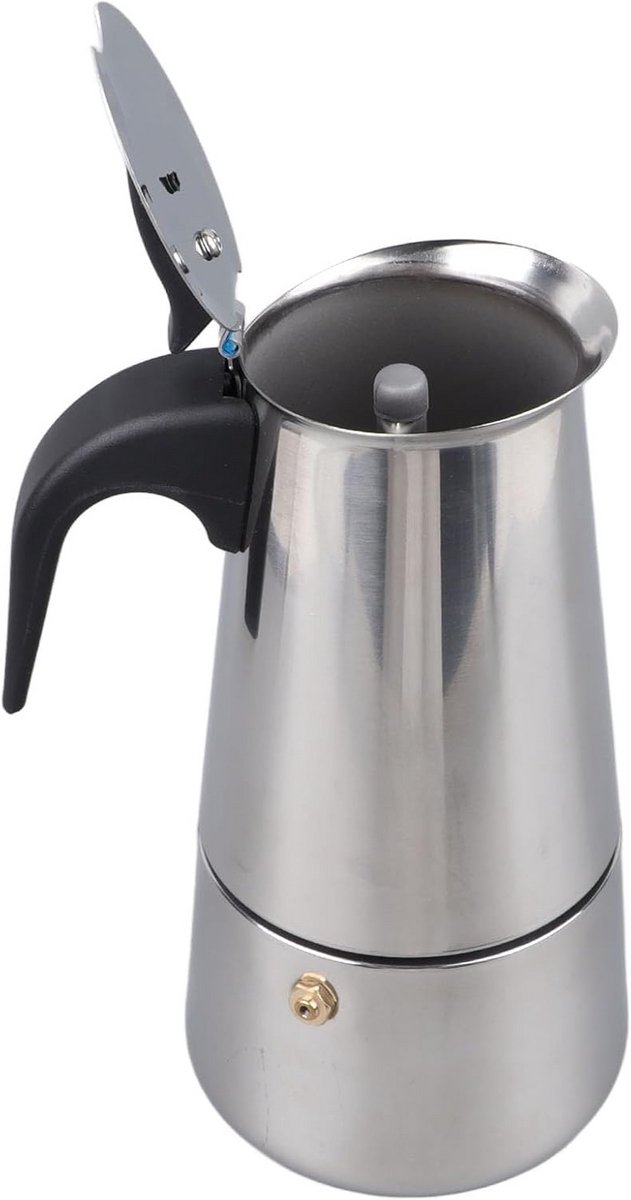 RVS Moka Pot Koffiezetapparaat 300ml - Geschikt voor Inductie - Draagbaar