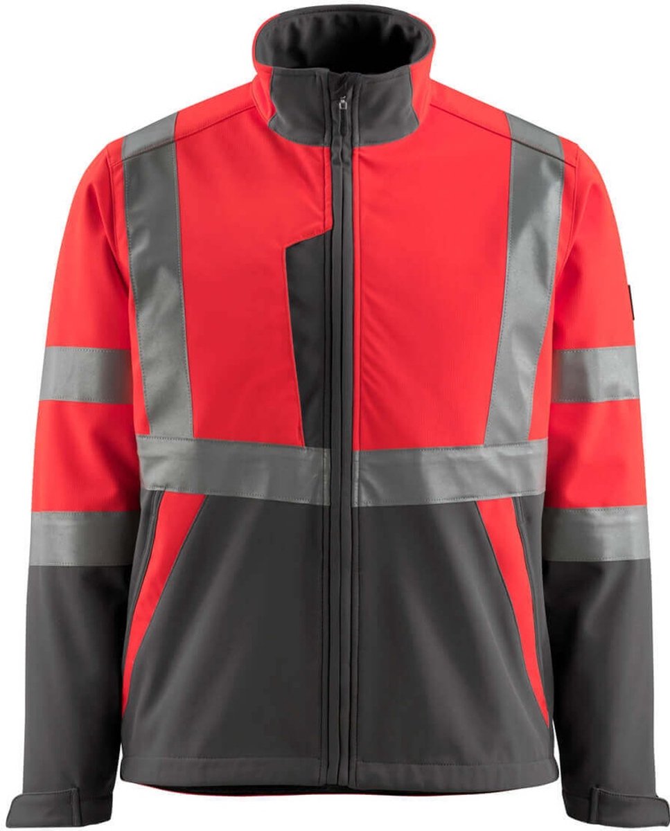 Mascot Safe Light Softshell jas 15902-253 - hi-vis rood/donkerantraciet - XL