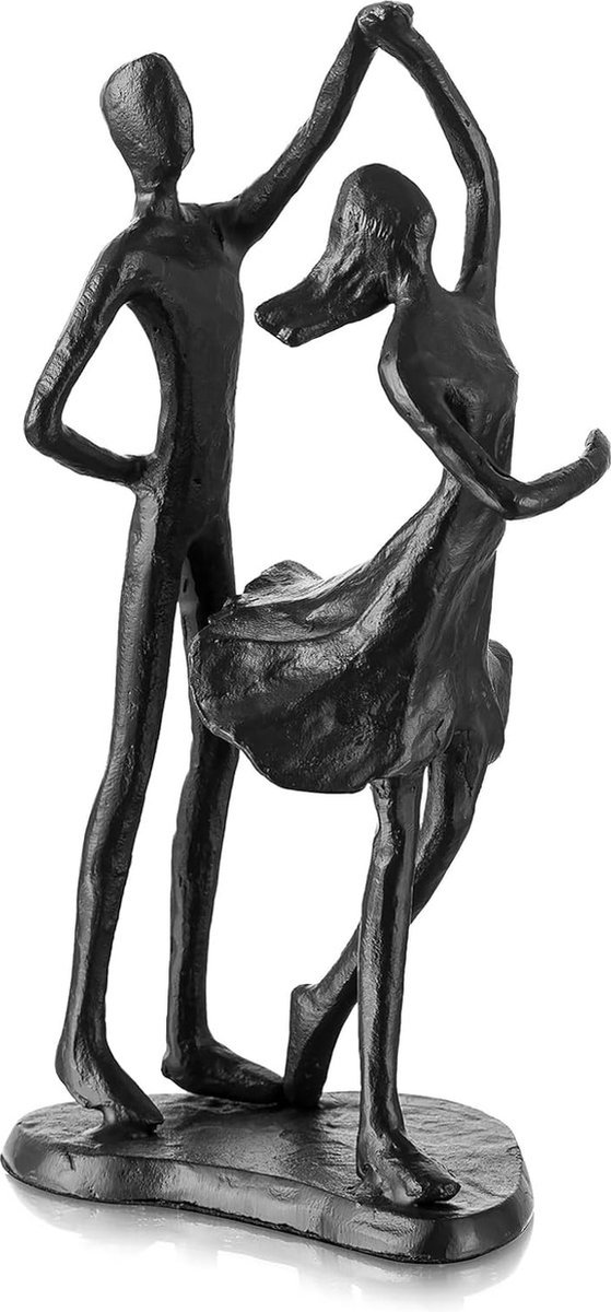 Stunq® IJzer 6 jubileumcadeau voor koppels, zwart metaal, paar sculptuur, cadeaus voor haar, esthetisch beeld, decoratie, abstracte figuren, tafelopzetstuk, decoratie voor vrouwen, vrouw, vriend