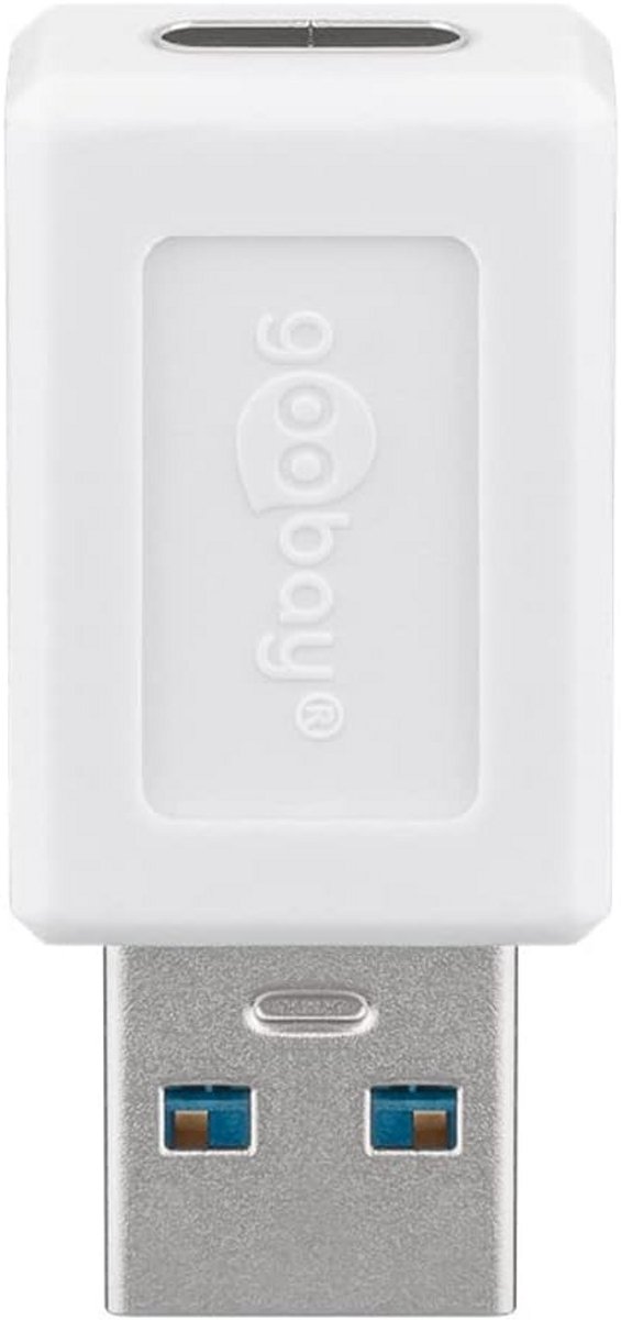 USB-C naar USB-A OTG Adapter Wit - Supersnelle Dataoverdracht tot 5 Gbit/s