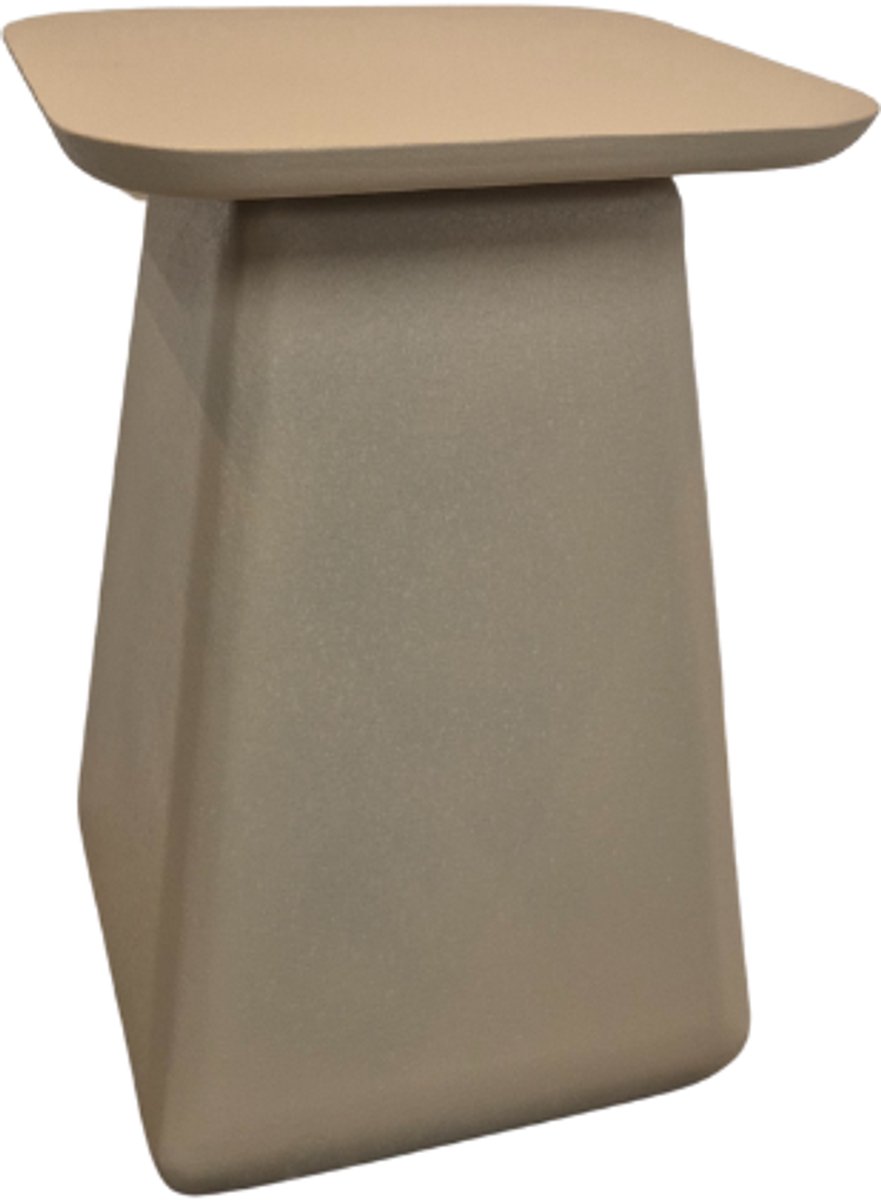 Deco4yourhome® - Salontafel - Bijzettafel - Vierkant - Taupe - Beige - Zand - Sandy - 40x40x46cm