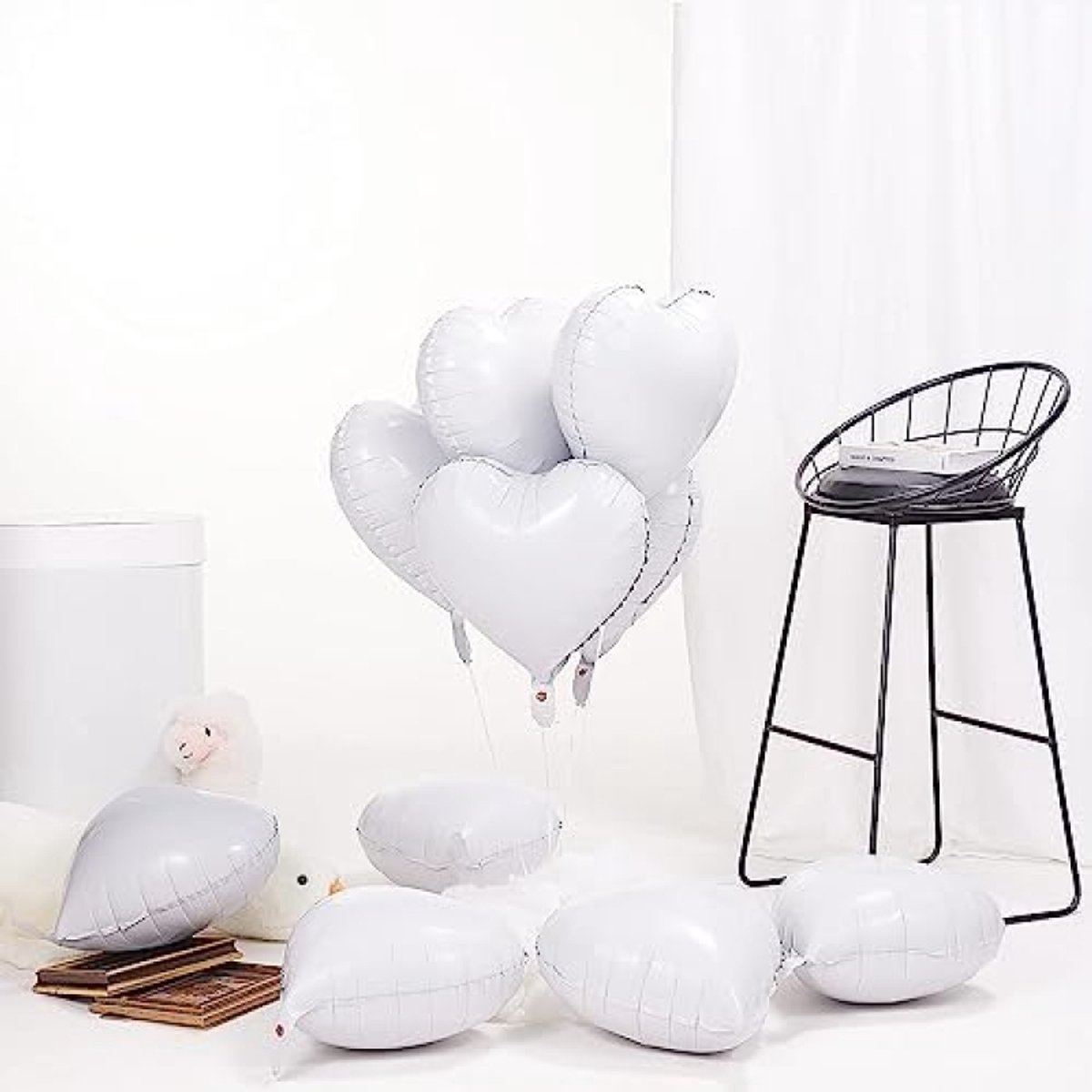 Set van 20 romantische hartballonnen voor feestdecoratie