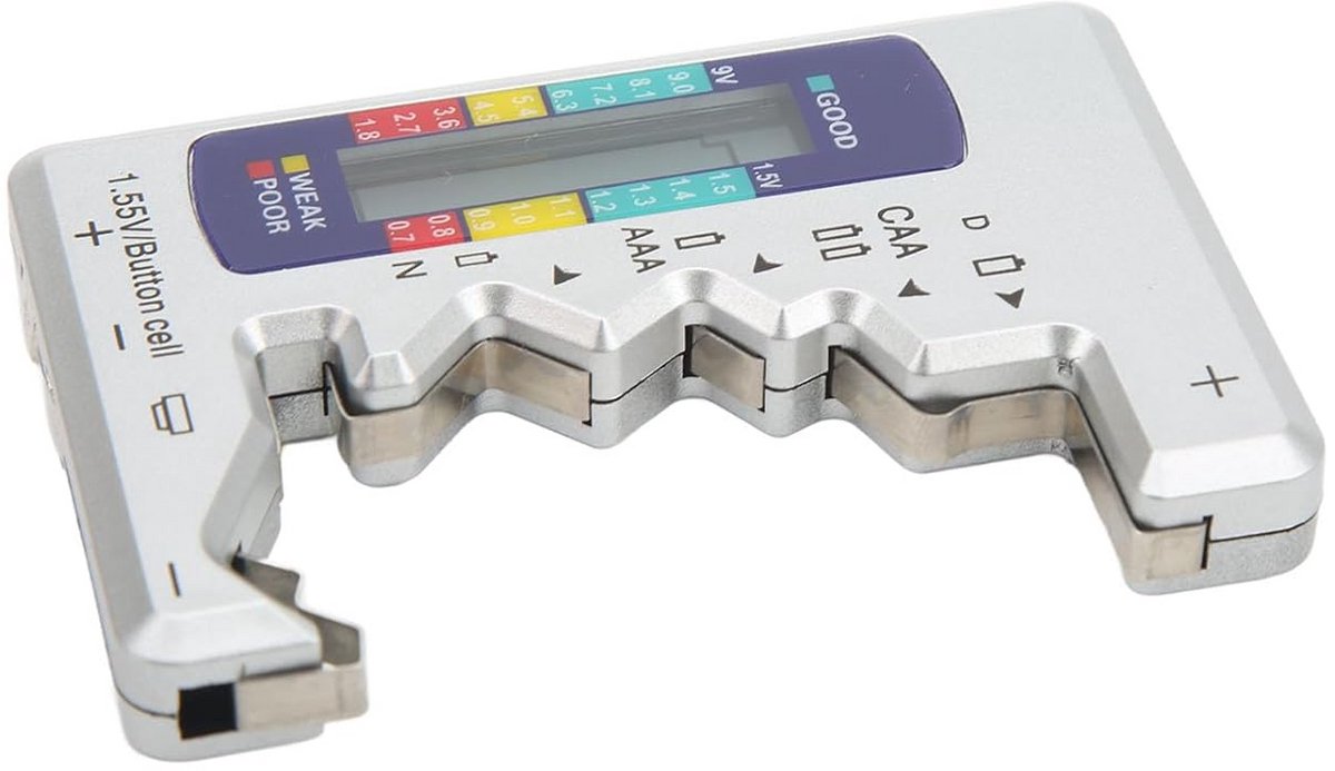 Universele Batterij Tester Capaciteitsmeter voor AA, AAA, C, D en Knoopcellen