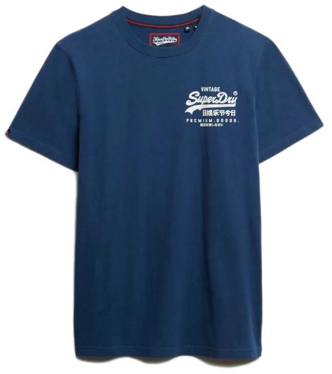 Superdry Vintage Logo Tokyo Relaxed T-shirt Heren T-shirts Blauw