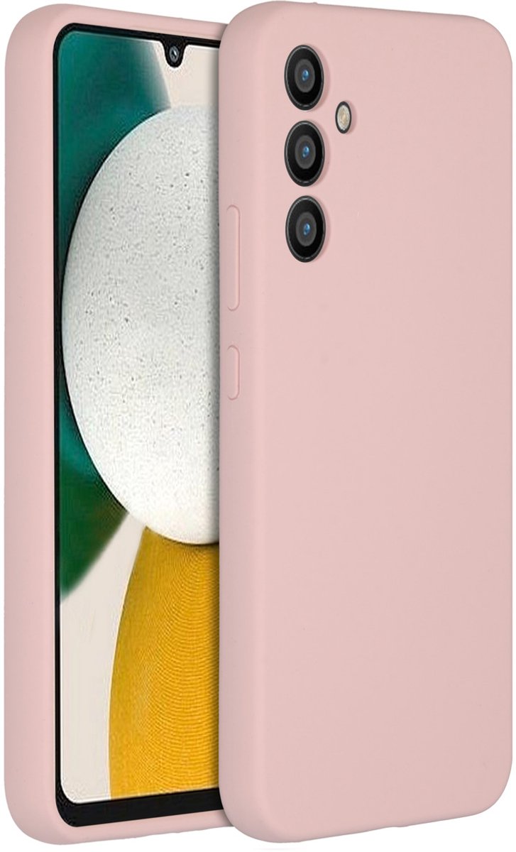 Accezz Hoesje Geschikt voor Samsung Galaxy A34 (5G) Hoesje Siliconen - Accezz Liquid Silicone Backcover - Roze