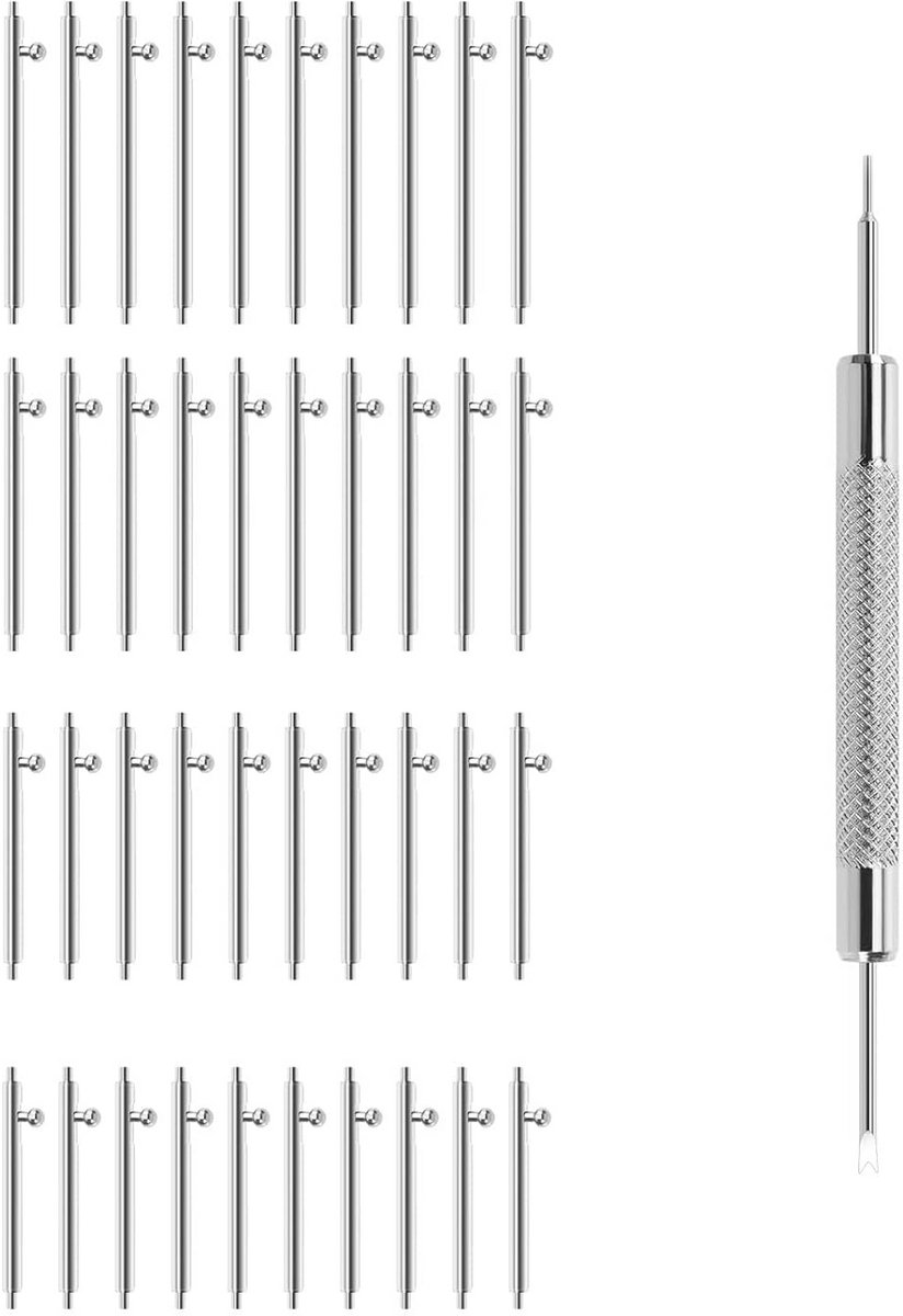 Quick Release Spring Bars 316L Roestvrij Staal 1.5mm Diameter 18-24mm - 40 Stuks