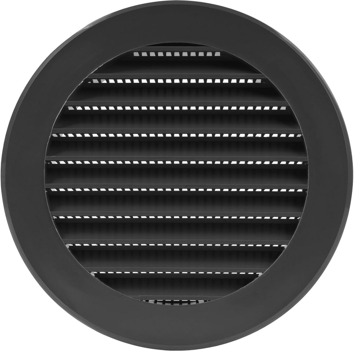 4 Inch Zwarte Soffit Vent Cover - Ronde Lucht Vent Louvre met Insectenscherm voor Badkamer, Thuisbureau en Keuken