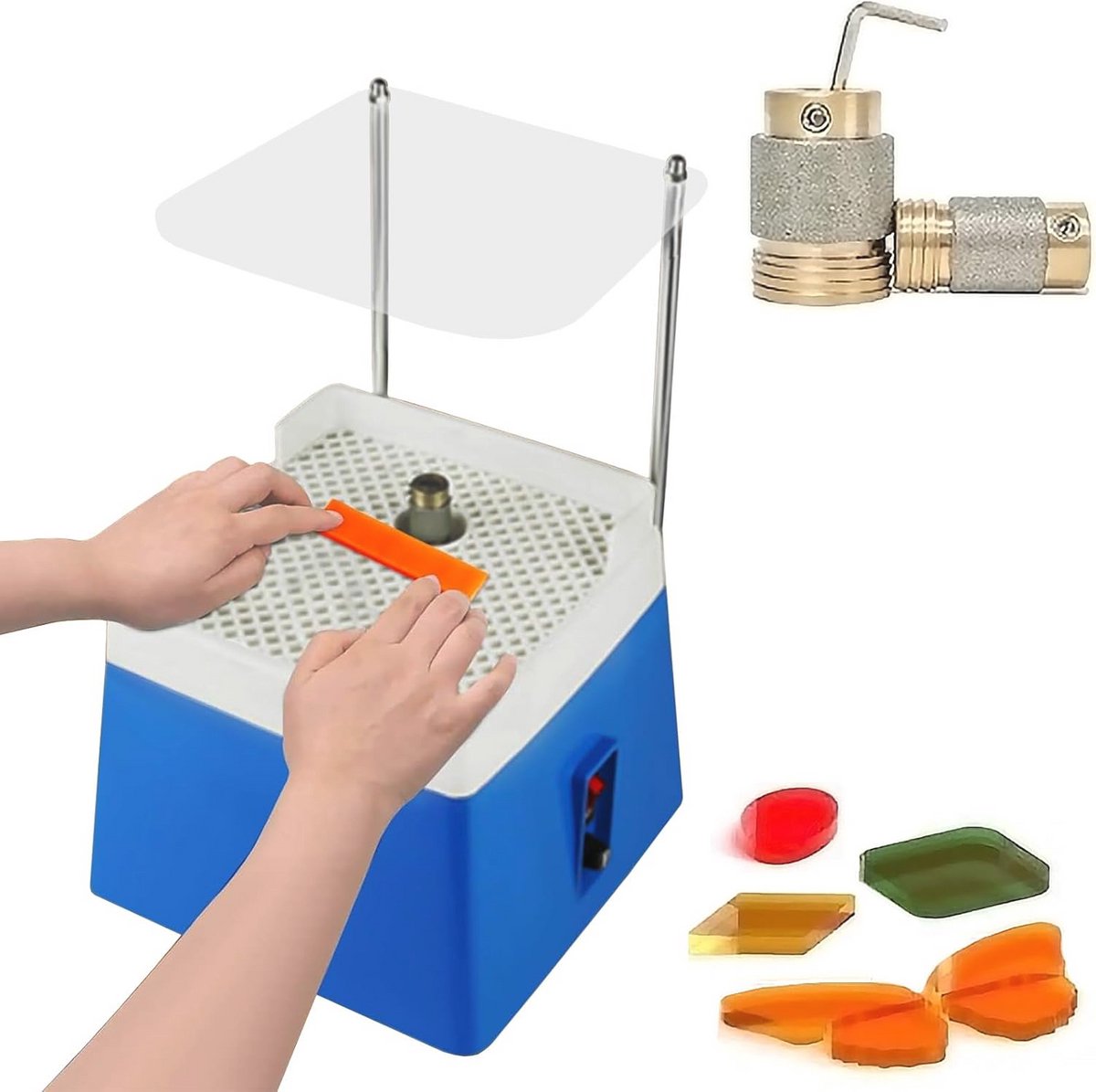 Draagbare Glasslijper met 4200 RPM voor Mozaïektegels en Gekleurd Glas